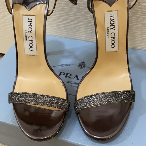 New JIMMY CHOO Claudette 120 Anthracite size 38 - Picture 5 of 6